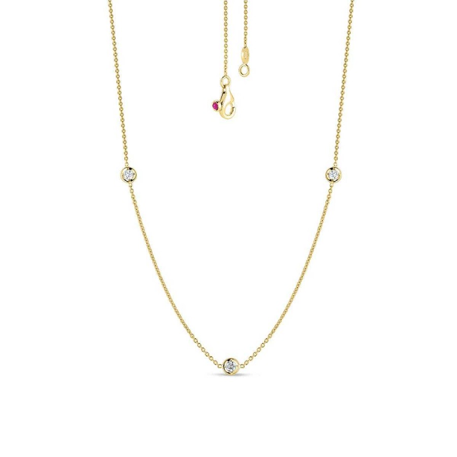 Necklaces & Pendants Roberto Coin | Roberto Coin 18K Diamonds By The Inch Necklace