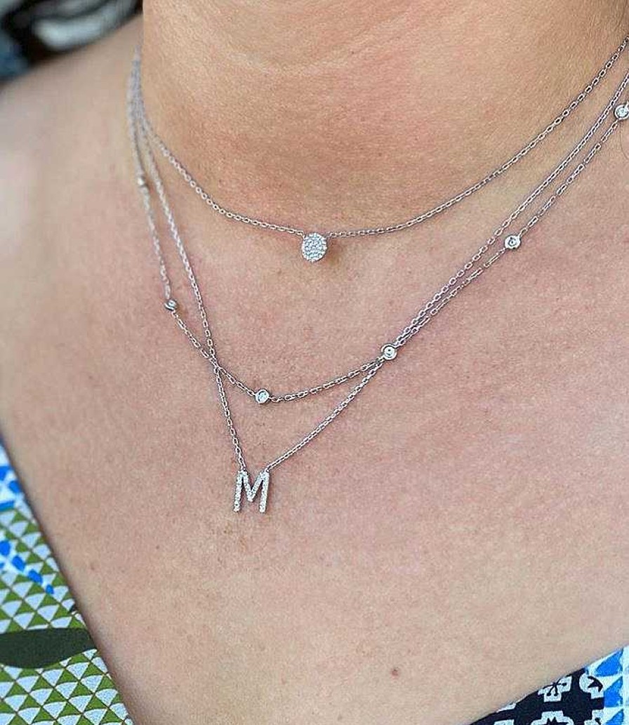 Necklaces & Pendants Bailey's Fine Jewelry | Diamonds By The Yard Necklace In Sterling Silver