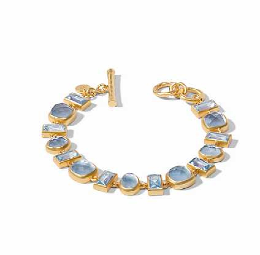 Bracelets & Bangles Julie Vos | Julie Vos Antonia Tennis Bracelet Iridescent Chalcedony Blue