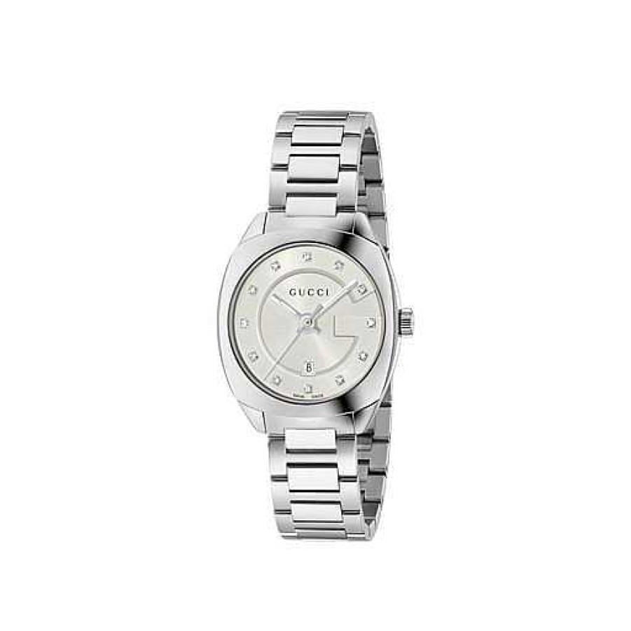 Watches Gucci | Gucci Gg2570 29Mm White Steel Watch