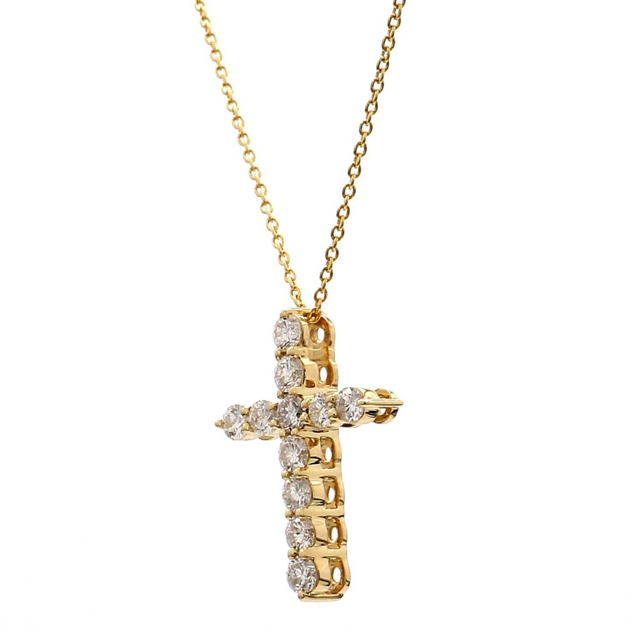 Necklaces & Pendants Bailey's Fine Jewelry | Diamond Cross Pendant Necklace