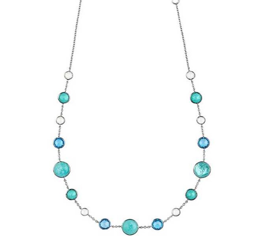 Necklaces & Pendants Ippolita | Ippolita Lollipop Sterling Silver Lollitini Short Necklace In Waterfall