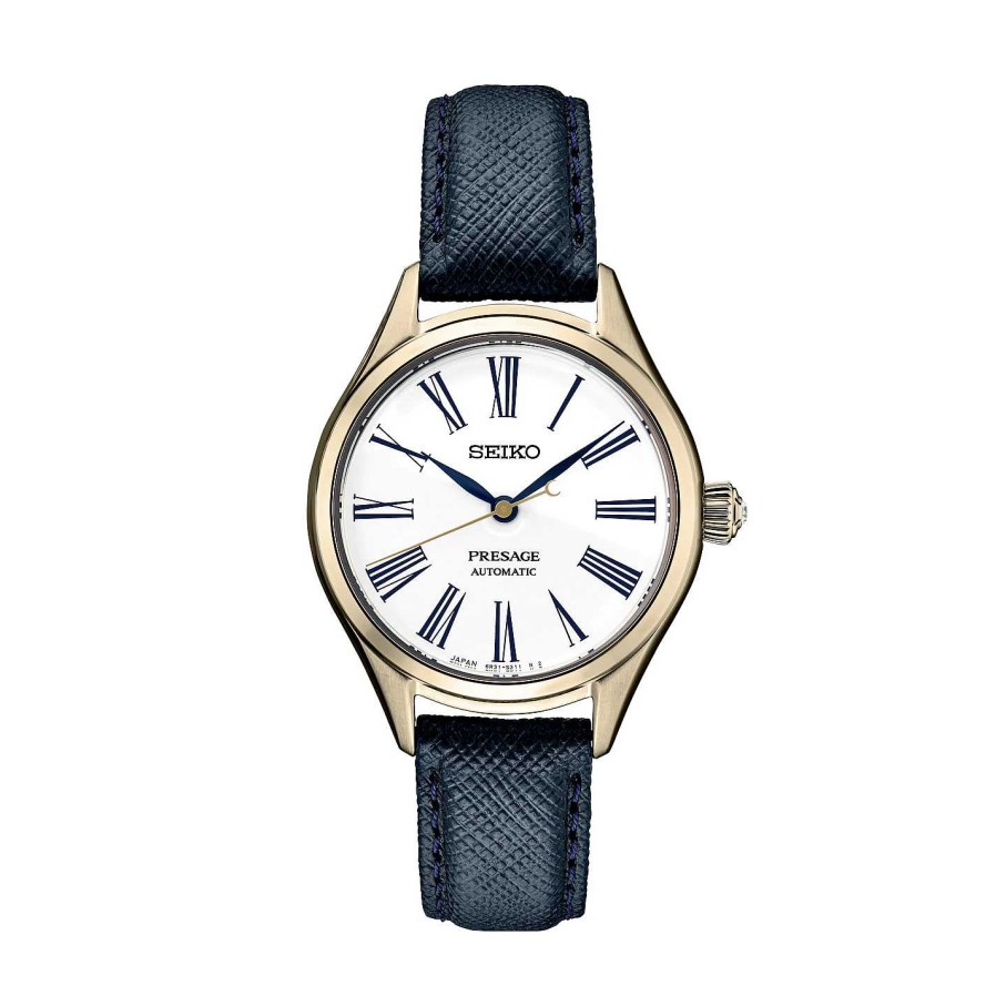 Watches Seiko Luxe | Seiko Luxe Presage 34Mm Enamel Watch In White