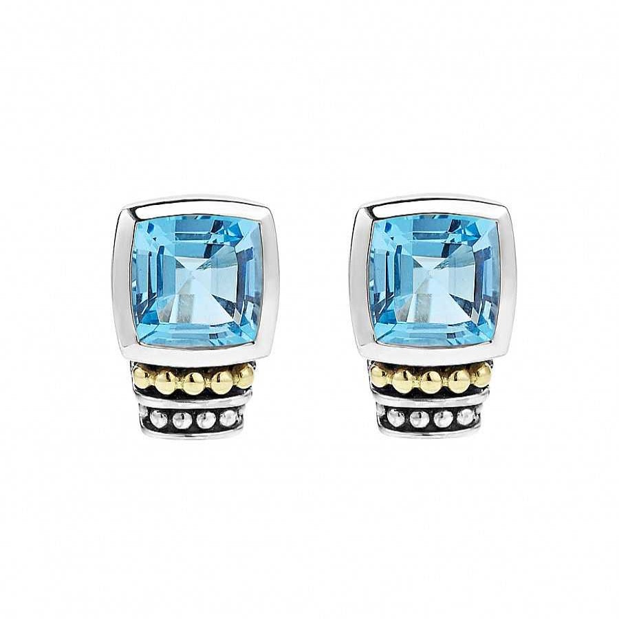 Earrings Lagos | Lagos Caviar Color Gemstone Stud Earrings