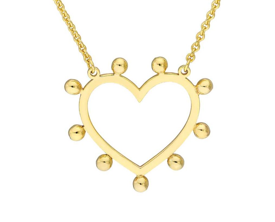 Necklaces & Pendants Bailey's | 14K Gold Carousel Bead Heart Necklace