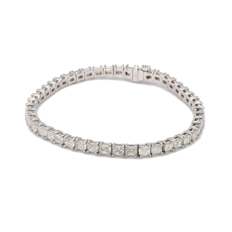 Bracelets & Bangles Bailey's Fine Jewelry | 7 Diamond Radiant Cut Tennis Bracelet