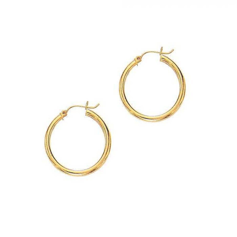 Earrings Bailey's Fine Jewelry | Hoop Earrings In 14Kt Yellow Gold