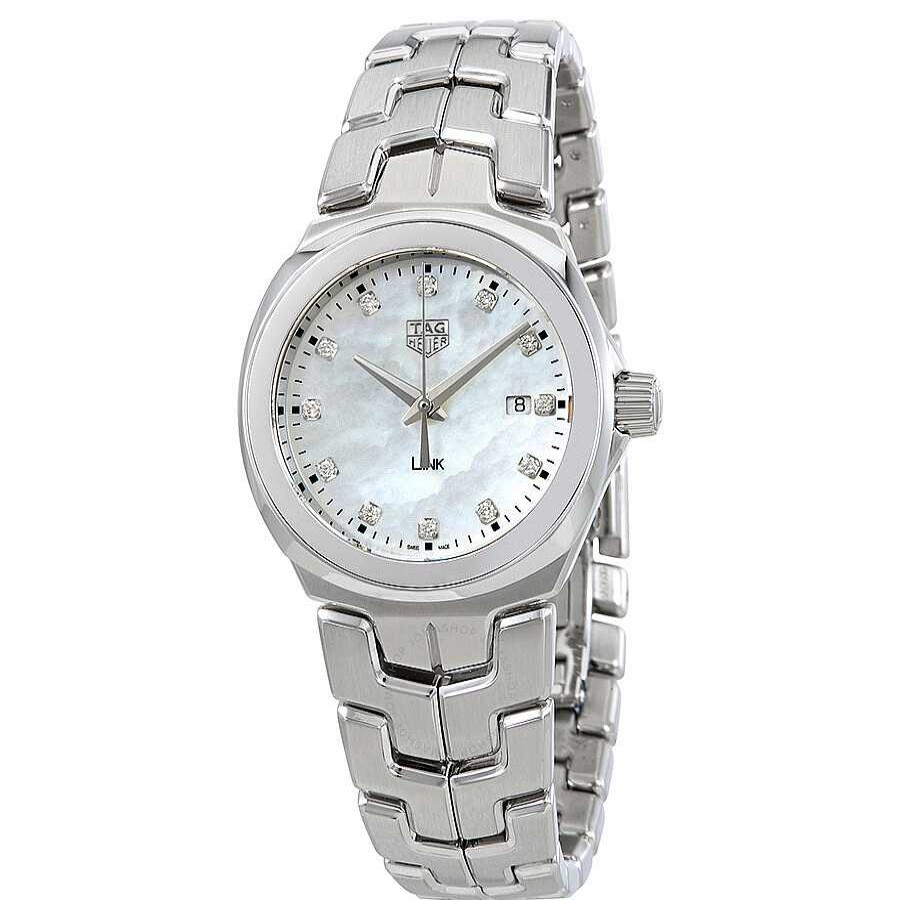 Watches Tag Heuer | Tag Heuer Link 32Mm Diamond Dial In Stainless Steel