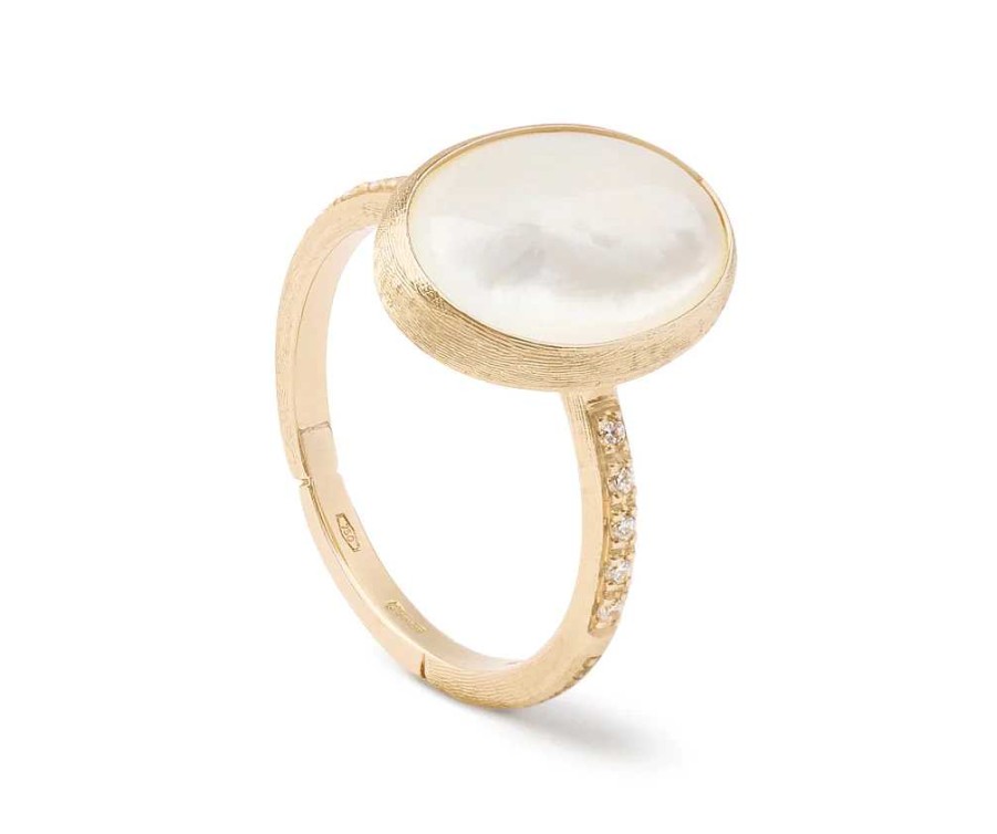 Fashion Rings Marco Bicego | Marco Bicego Siviglia 18K Gold Mother Of Pearl And Diamond Ring