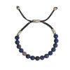 Bracelets & Bangles John Varvatos | John Varvatos Lapis Wrap Silver Slider Bracelet