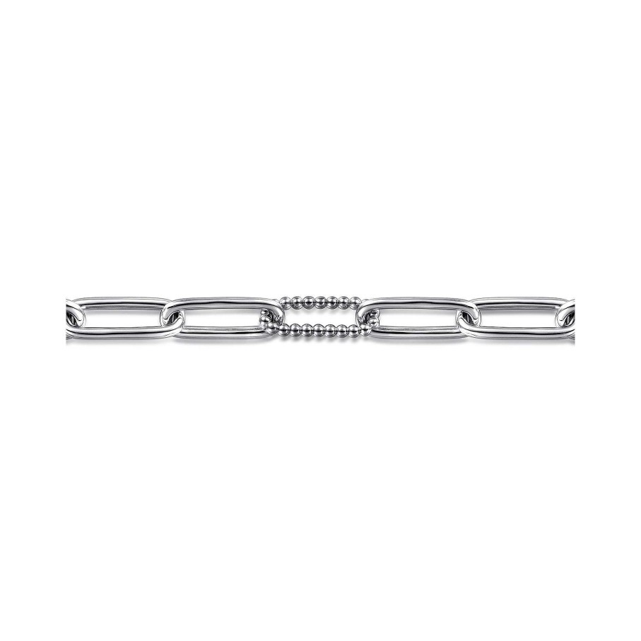 Bracelets & Bangles Gabriel & Co | Gabriel 925 Sterling Silver Bujukan Link Chain Bracelet