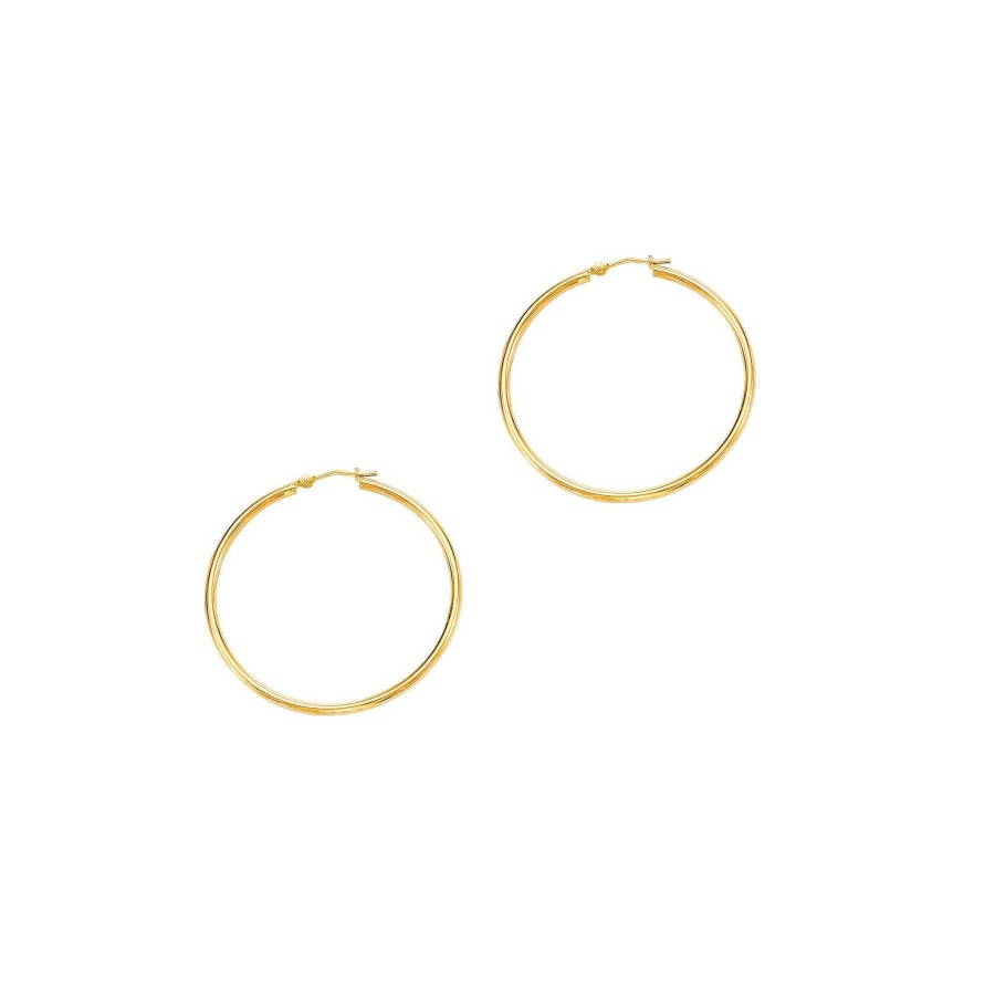 Earrings Bailey's Fine Jewelry | Hoop Earrings In 14K Yellow Gold