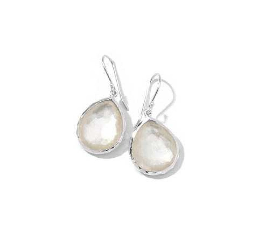 Earrings Ippolita | Ippolita Sterling Silver Rock Candy Teardrop Earrings In Mother-Of-Pearl