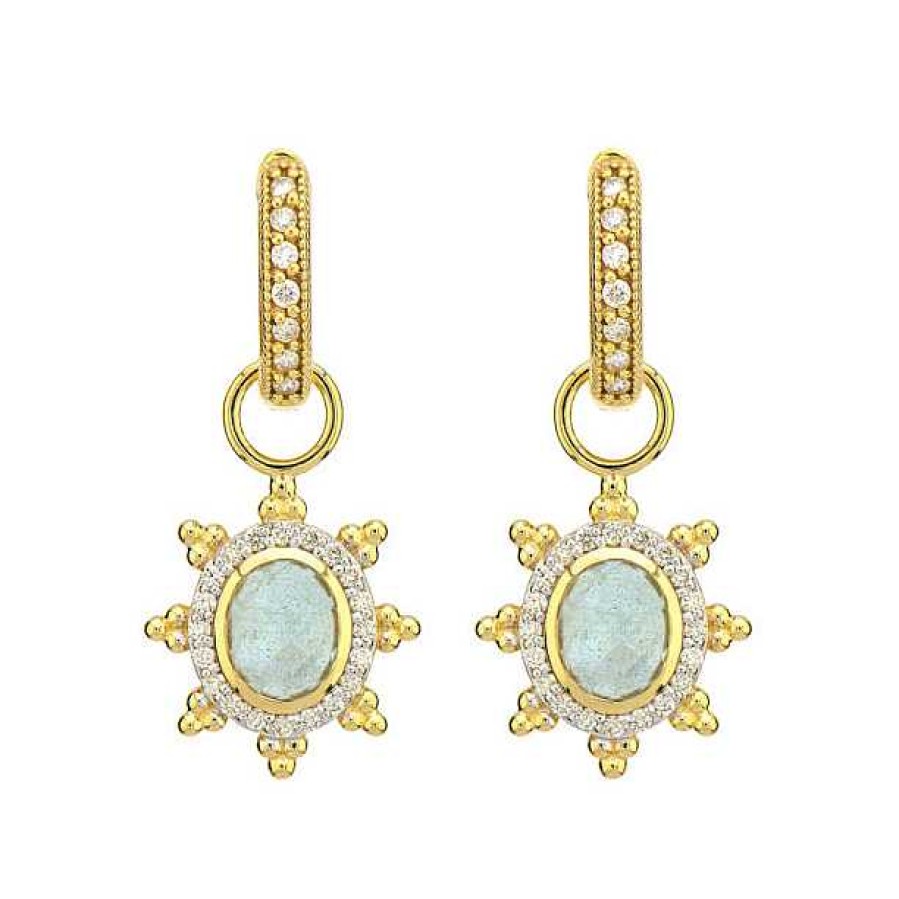 Earrings Jude Frances | Jude Frances Halo Trio Sunburst Earring Charms