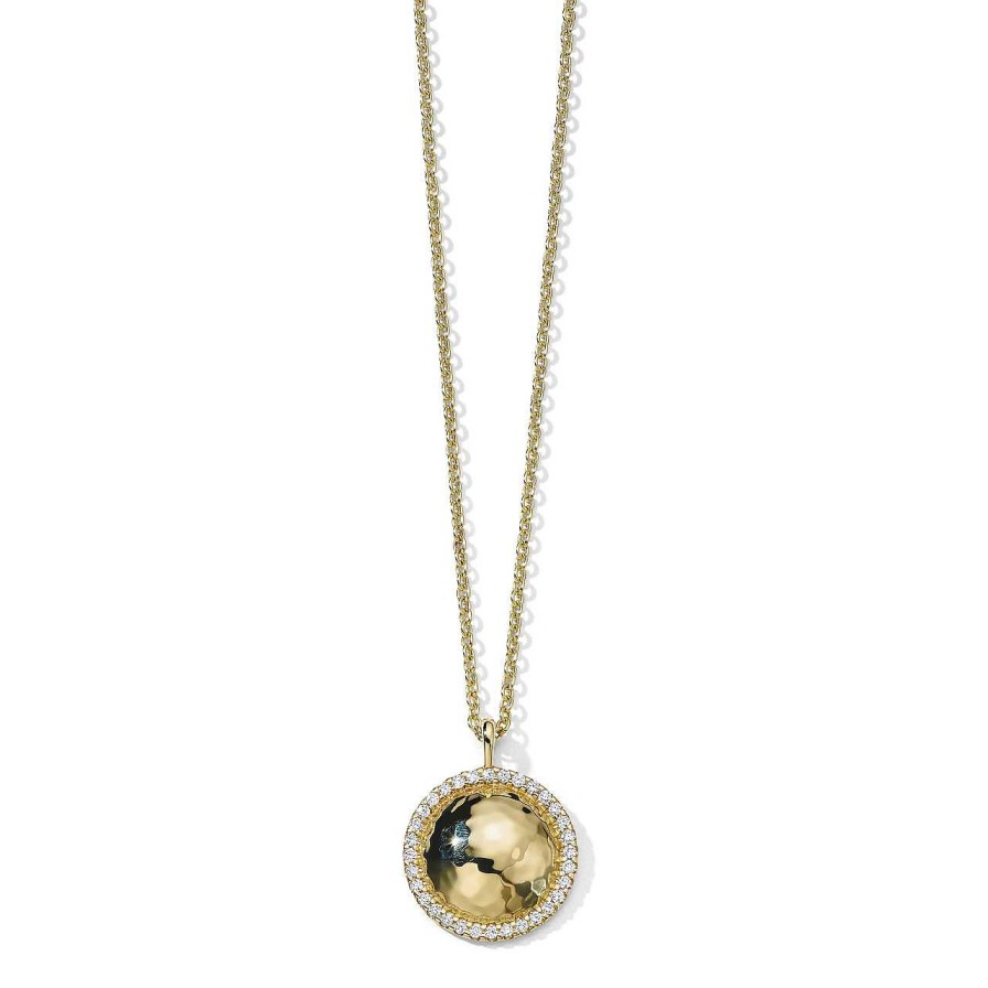 Necklaces & Pendants Ippolita | Ippolita Stardust Small Goddess Dome Necklace In 18K Gold With Diamonds