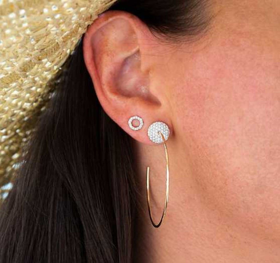 Earrings Phillips House | Phillips House Infinity Hoop Earrings With Diamonds