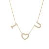 Necklaces & Pendants Bailey's Fine Jewelry | Three Letter Diamond Initial Necklace