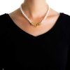 Necklaces & Pendants Elizabeth Locke | Elizabeth Locke Pearl Necklace With Martin Clasp