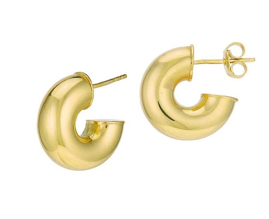 Earrings Bailey's | 14K Yellow Gold Mini Chunky Hoop Earrings