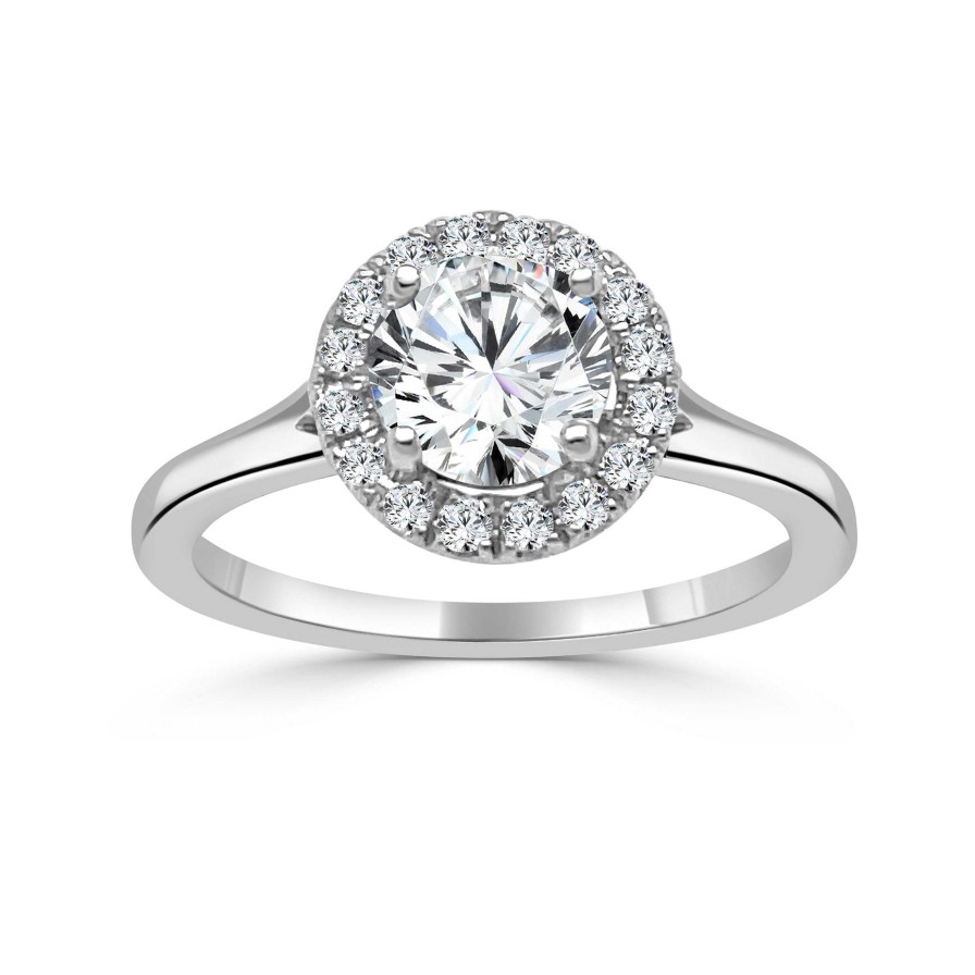 Fashion Rings Bailey's | April Birthstone Diamond Halo Ring