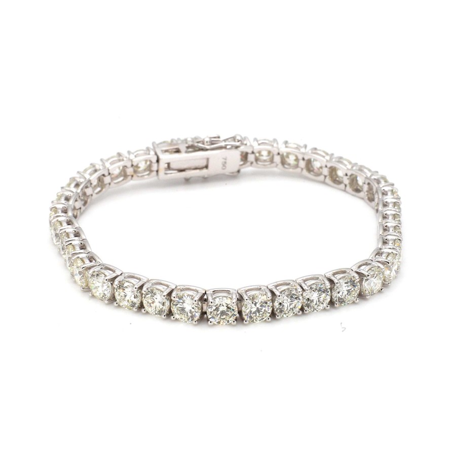 Bracelets & Bangles Bailey's Fine Jewelry | 16.26Ct Diamond Tennis Bracelet In White Gold