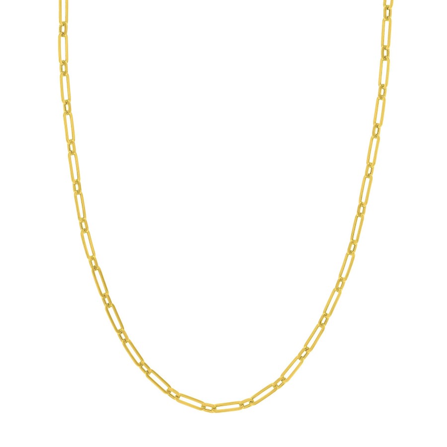 Necklaces & Pendants Bailey's Fine Jewelry | 14K Yellow Gold 3.9Mm Paperclip 18 Chain