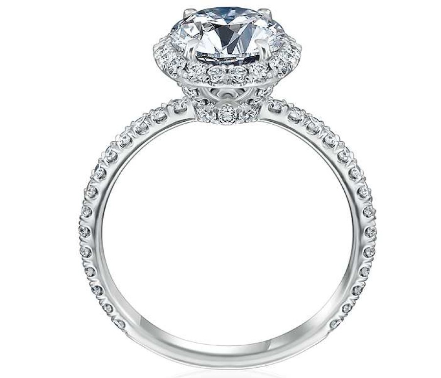 Engagement Rings Bailey's Fine Jewelry | Round Halo Engagement Ring Setting With Diamond Undergallery