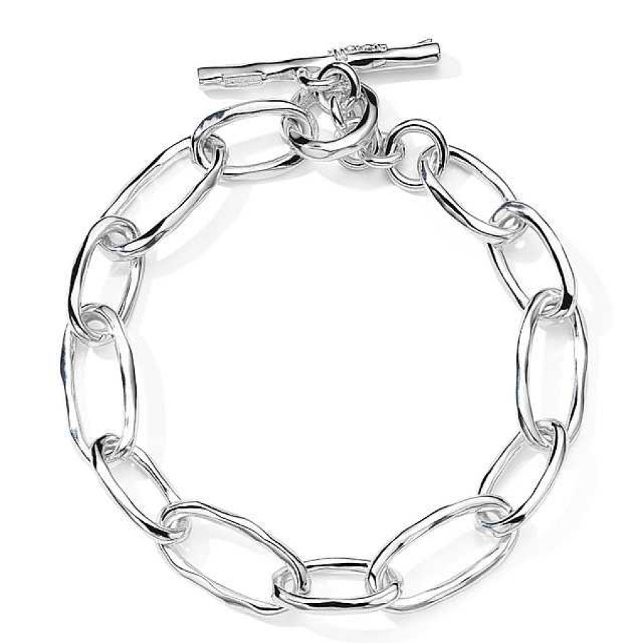 Bracelets & Bangles Ippolita | Ippolita Classico Faceted Oval Link Bracelet In Sterling Silver