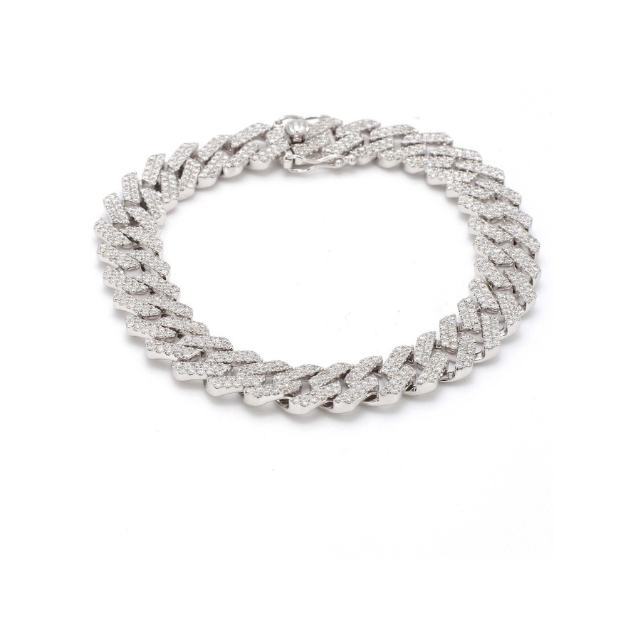 Bracelets & Bangles Bailey's Fine Jewelry | Pave Diamond Squared Link Bracelet