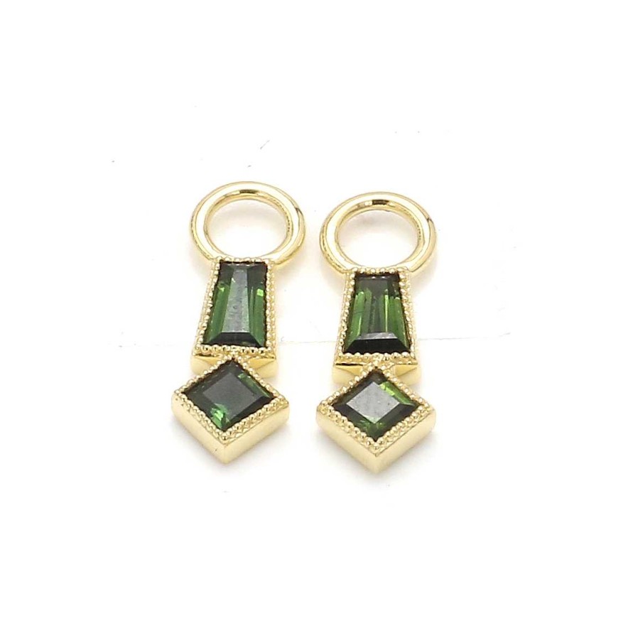 Earrings Jude Frances | Jude Frances Lisse Collection Tapered Baguette Kit Charm