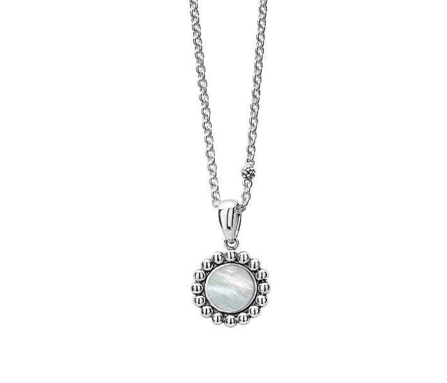 Necklaces & Pendants Lagos | Lagos Mother-Of-Pearl Maya Circle Pendant Necklace