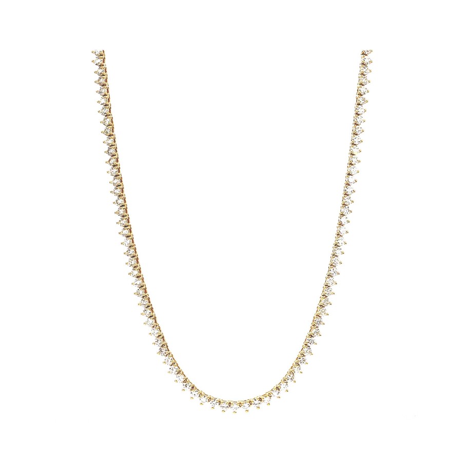 Necklaces & Pendants Bailey's Fine Jewelry | Yellow Gold Diamond Tennis Necklace