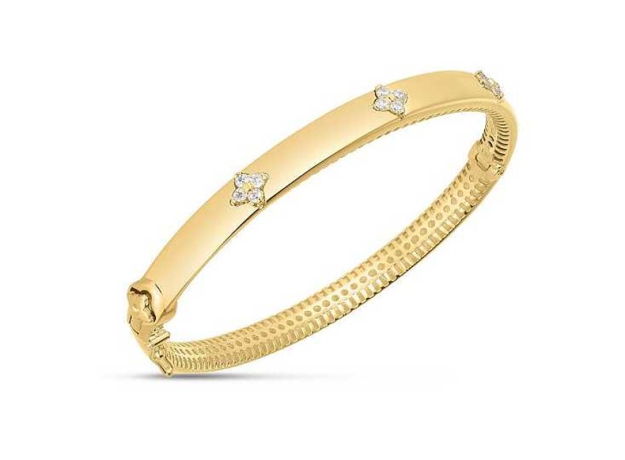 Bracelets & Bangles Bailey's | 14K Gold Trilogy Diamond Bangle Bracelet