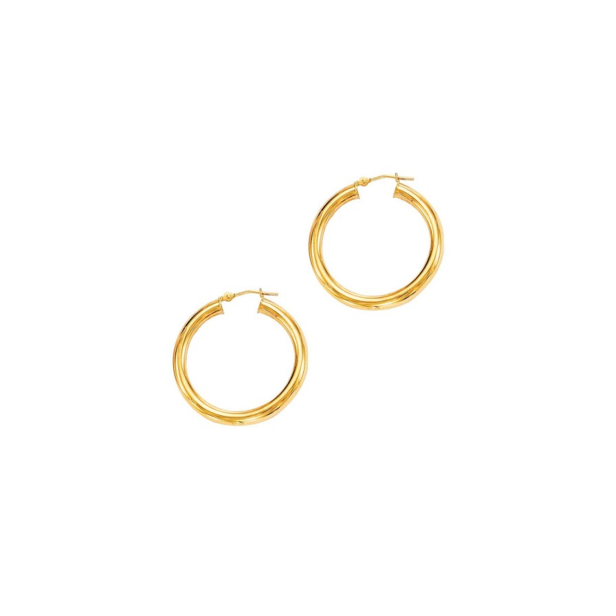 Earrings Bailey's Fine Jewelry | Hoop Earrings In 14Kt Yellow Gold