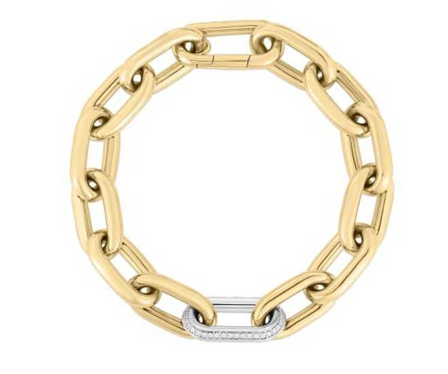 Bracelets & Bangles Roberto Coin | Roberto Coin 18K Yellow Gold Chunky Paperclip Bracelet