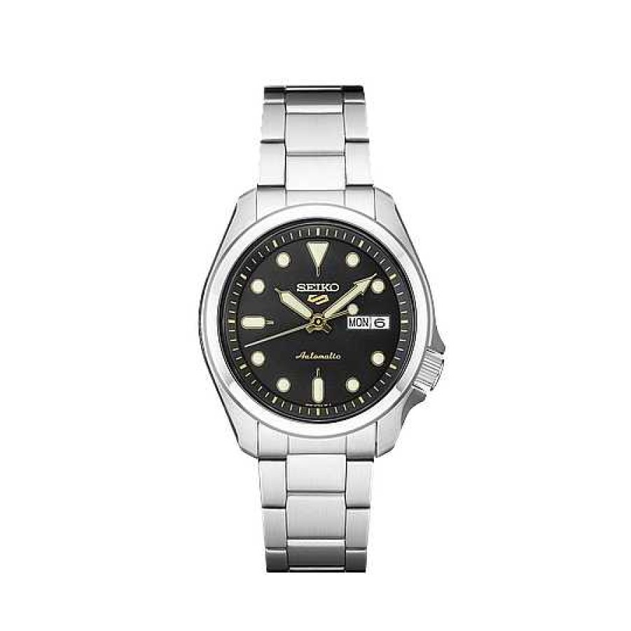 Watches Seiko | Seiko 40Mm Stainless Steel 5 Sports Watch