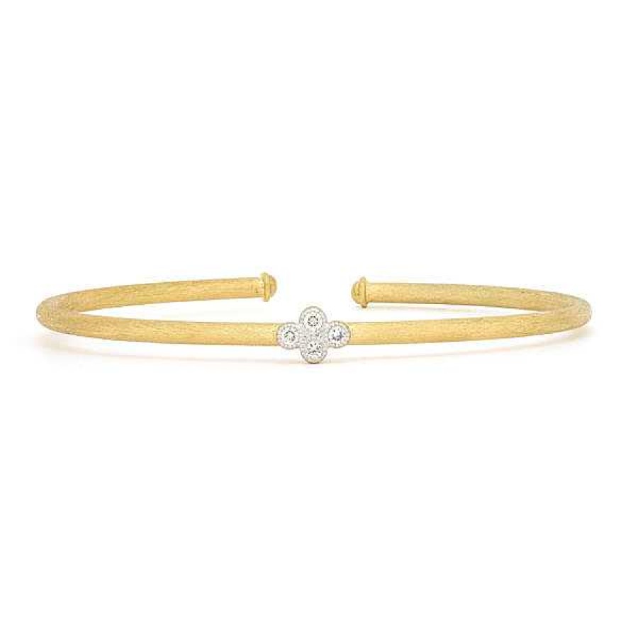 Bracelets & Bangles Jude Frances | Jude Frances Provence Flexible Single Quad Brushed Bracelet