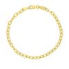 Bracelets & Bangles Bailey's | 14K Gold Oval Link Heart Clasp Bracelet