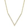 Necklaces & Pendants Bailey's Goldmark Collection | Bailey'S Goldmark Collection Chevron Diamond Pendant Necklace