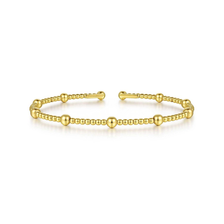 Bracelets & Bangles Gabriel & Co | Gabriel 14K Yellow Gold Bujukan Split Bangle