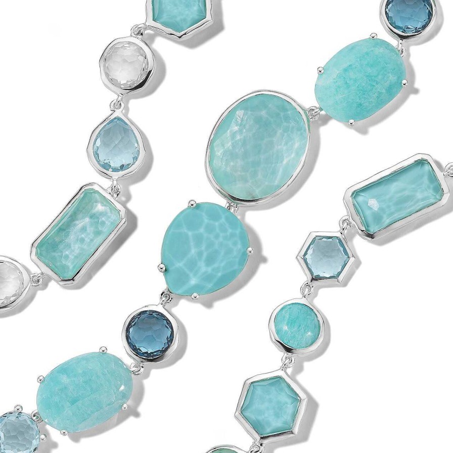 Necklaces & Pendants Ippolita | Ippolita Rock Candy Sterling Silver All Stone Necklace In Waterfall