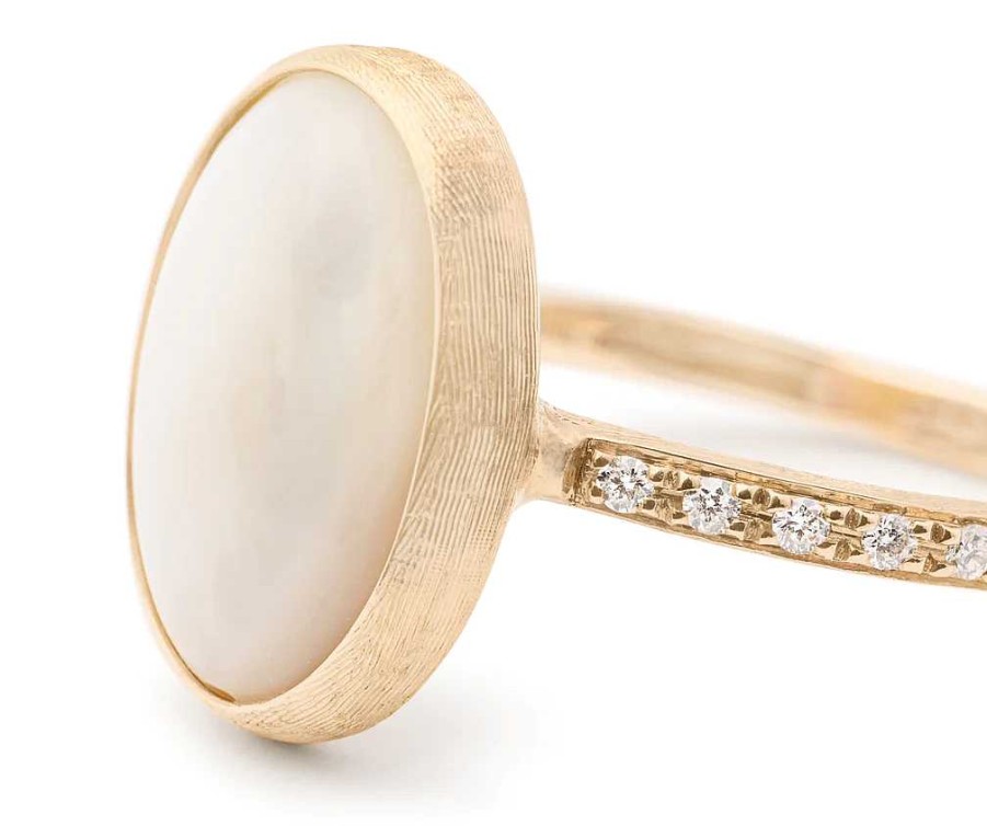 Fashion Rings Marco Bicego | Marco Bicego Siviglia 18K Gold Mother Of Pearl And Diamond Ring