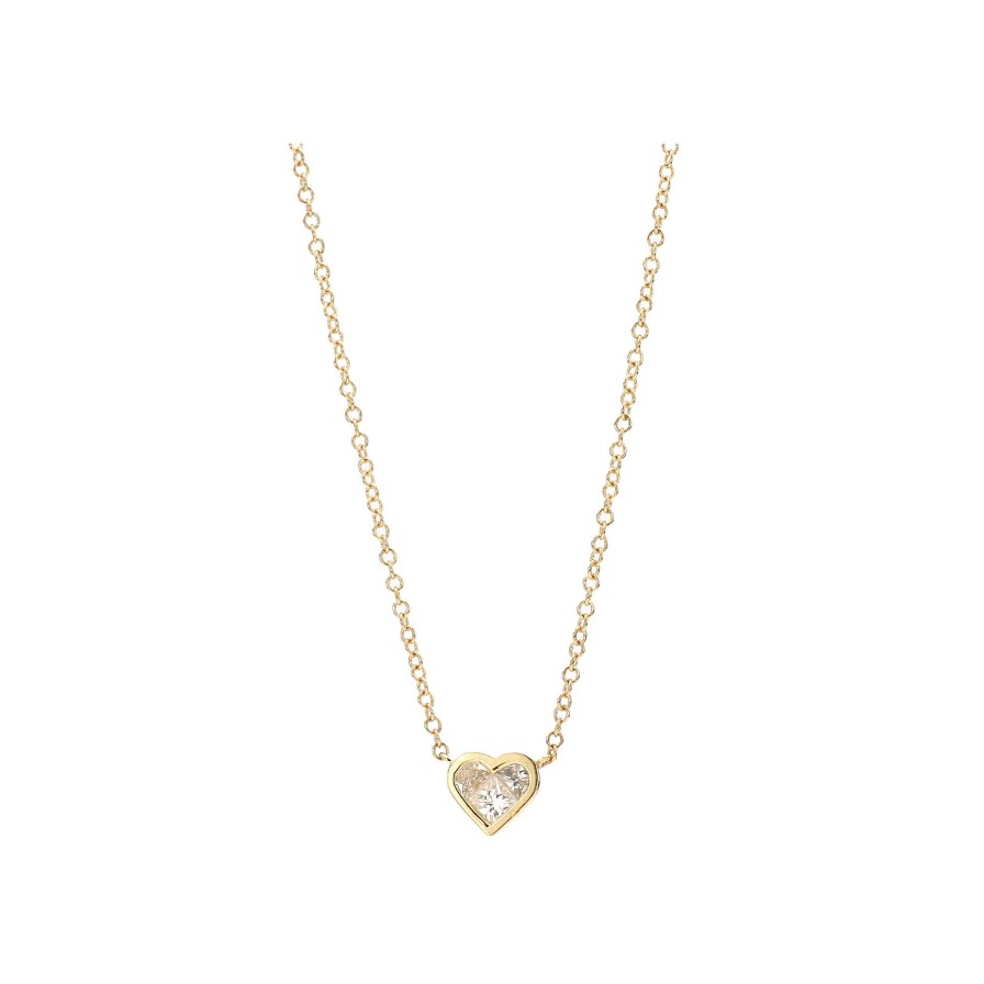 Necklaces & Pendants Bailey's Fine Jewelry | Bezel Diamond Heart Shaped Necklace