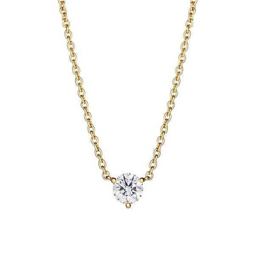 Necklaces & Pendants Bailey's Fine Jewelry | Lightbox Lab-Grown 1Ct Round Brilliant Cut Diamond Pendant Necklace