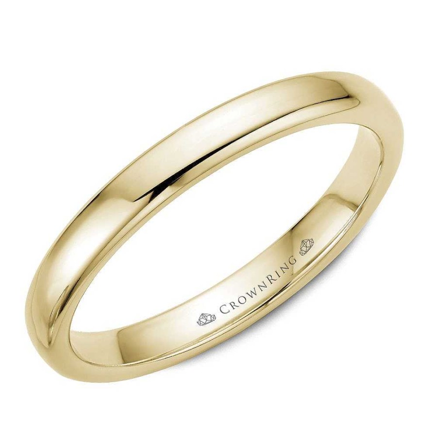 Fashion Rings Bailey's Fine Jewelry | 3Mm Traditional Wedding Band In Yellow Gold