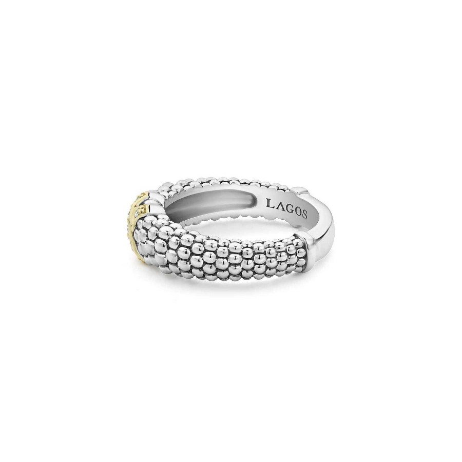 Fashion Rings Lagos | Lagos Caviar Lux X Ring, Size 7