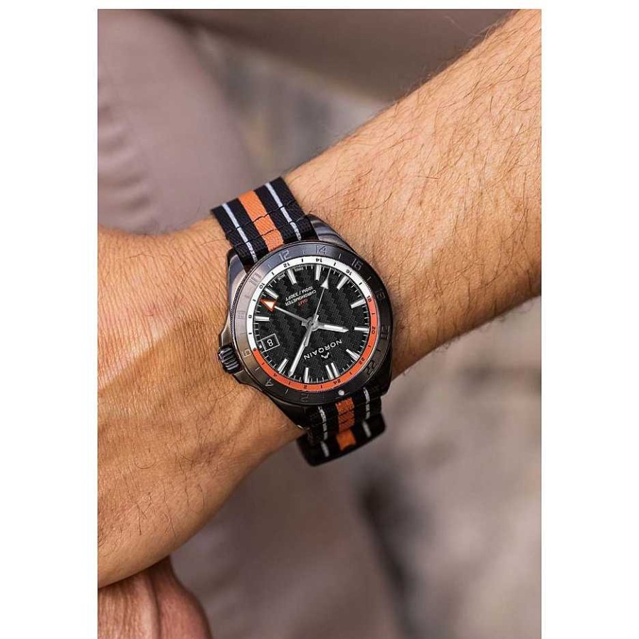 Watches Norqain | Norqain 41Mm Adventure Neverest Gmt With Black Dial Watch