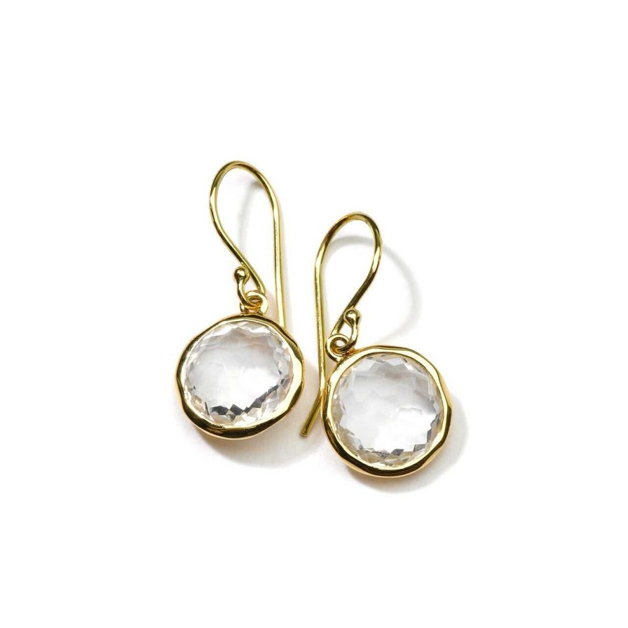 Earrings Ippolita | Ippolita Gold Mini Lollipop Earrings In Clear Quartz