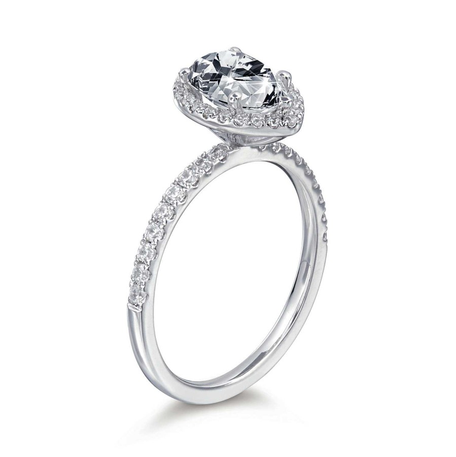 Engagement Rings Bailey's Fine Jewelry | Daisy Pear Halo Engagement Ring