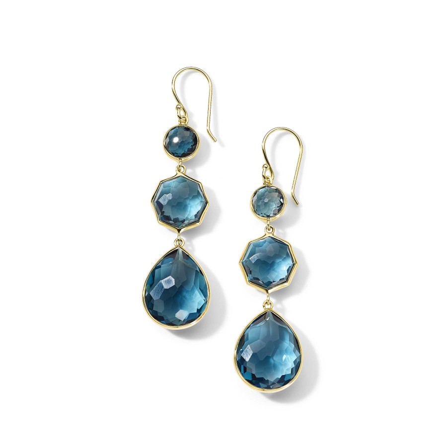 Earrings Ippolita | Ippolita Rock Candy Small Crazy 8'S Earrings In London Blue Topaz